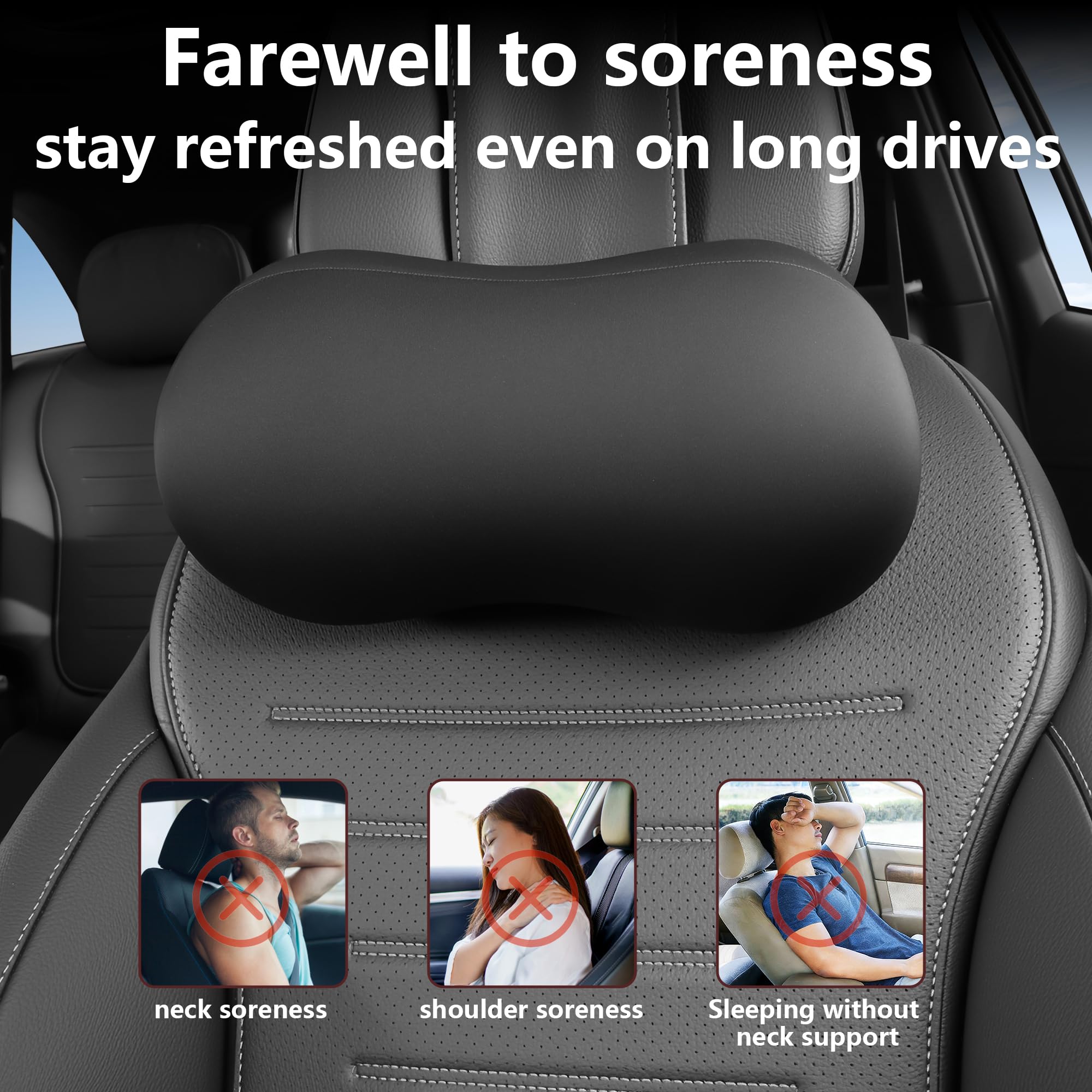 Arcoche installed on driver seat showing stable fit and improved comfort