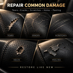 ARCSSAI before and after car seat repair restoring original appearance