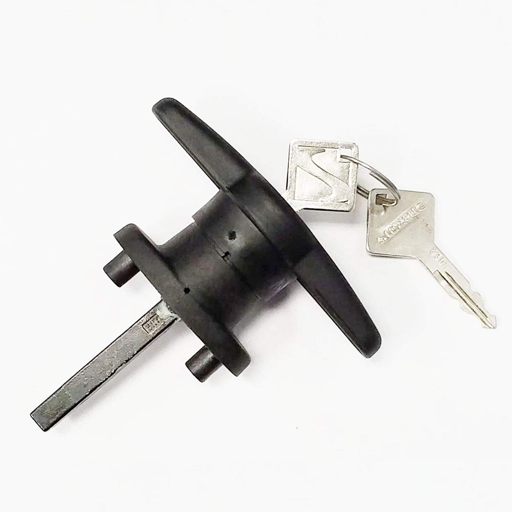 ARE T-handle front view showing shape and finish for accurate replacement