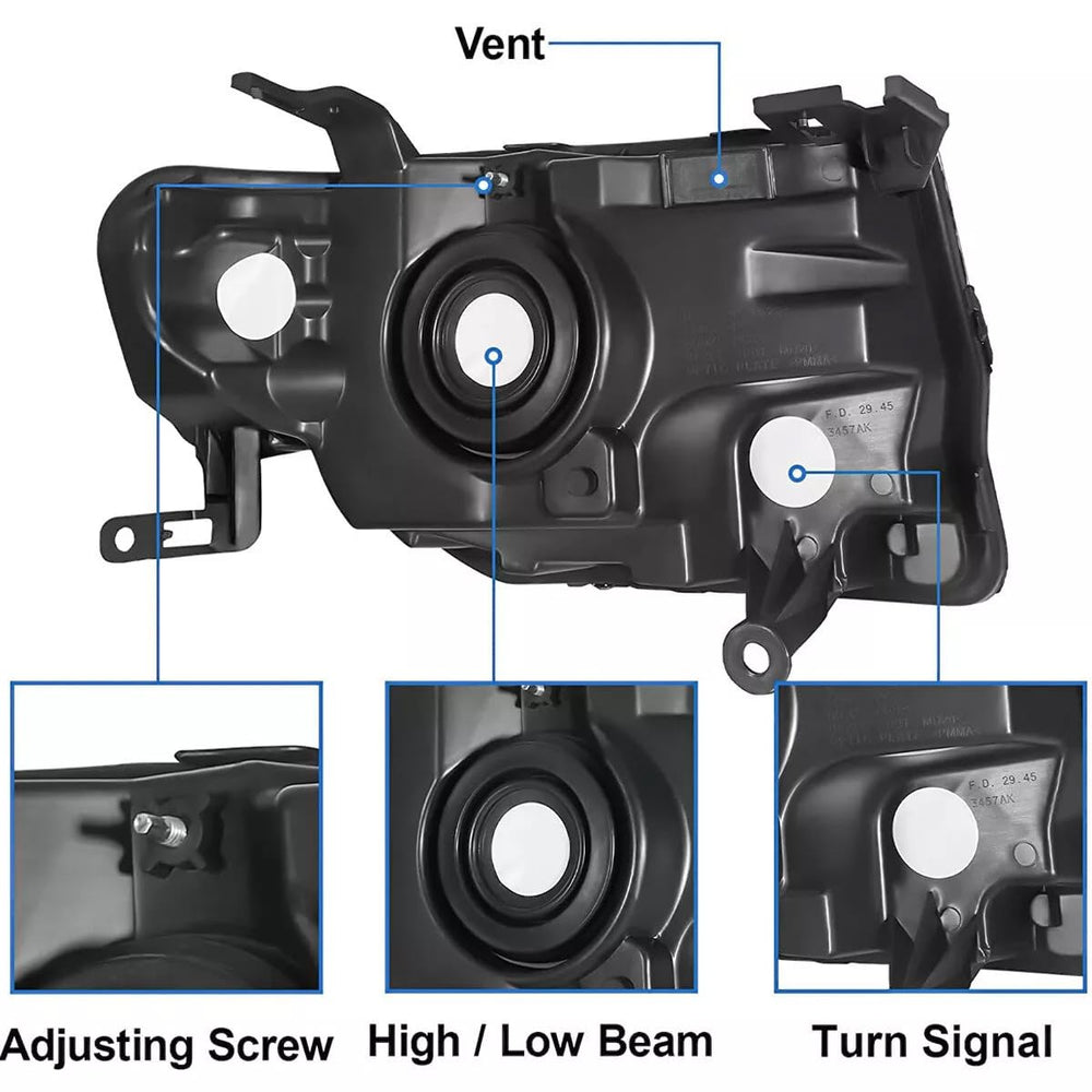 View of Aresparts H13 and 3457NA sockets demonstrating compatibility with stock bulbs