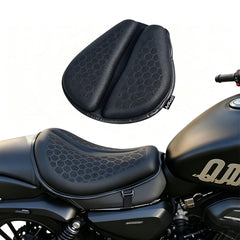 AriKroii front view on motorcycle seat showing improved comfort