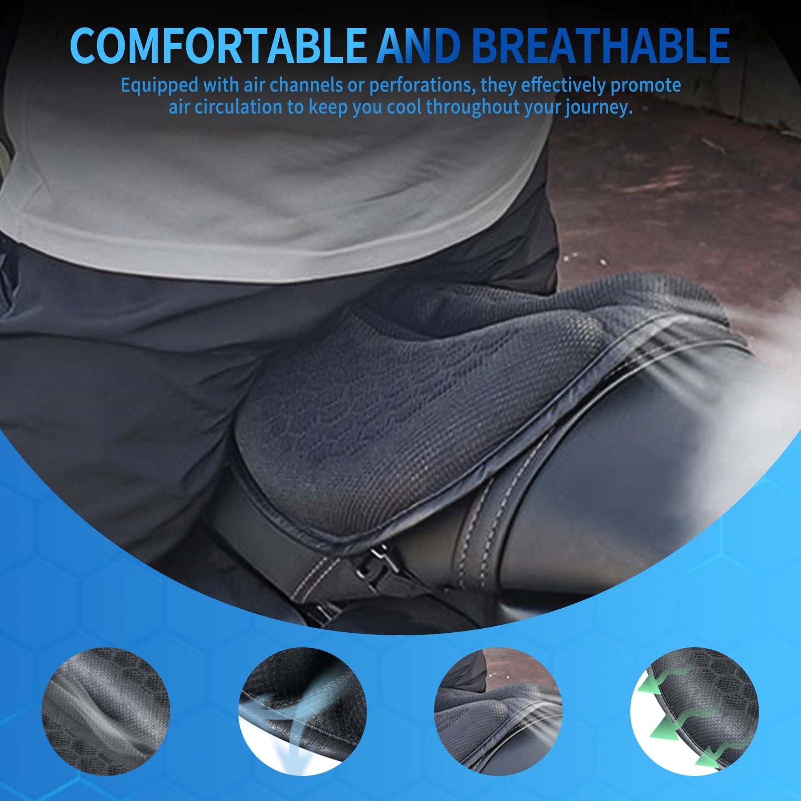 AriKroii underside anti-slip particles preventing cushion movement