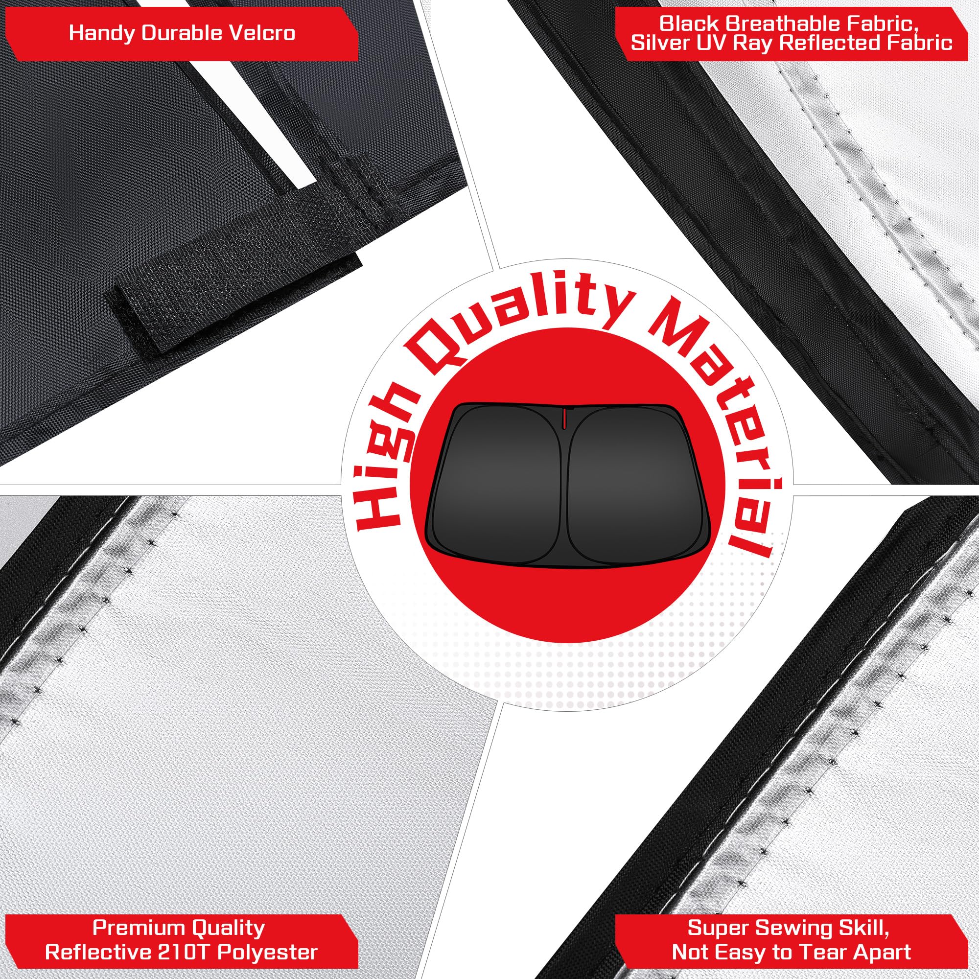 ARISMOTOR edge contour fit along windshield seals for secure, gap-free coverage benefit
