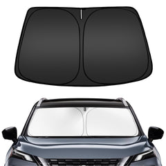 ARISMOTOR front packaging showing custom-fit shade protecting Rogue windshield