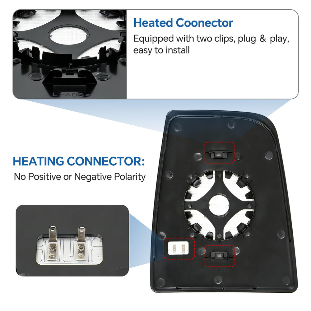 Aritoxy close-up of heating element for fast defrost and improved visibility