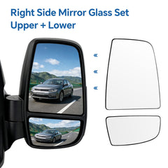 Aritoxy mirror installed on Transit passenger side for immediate improved sightline