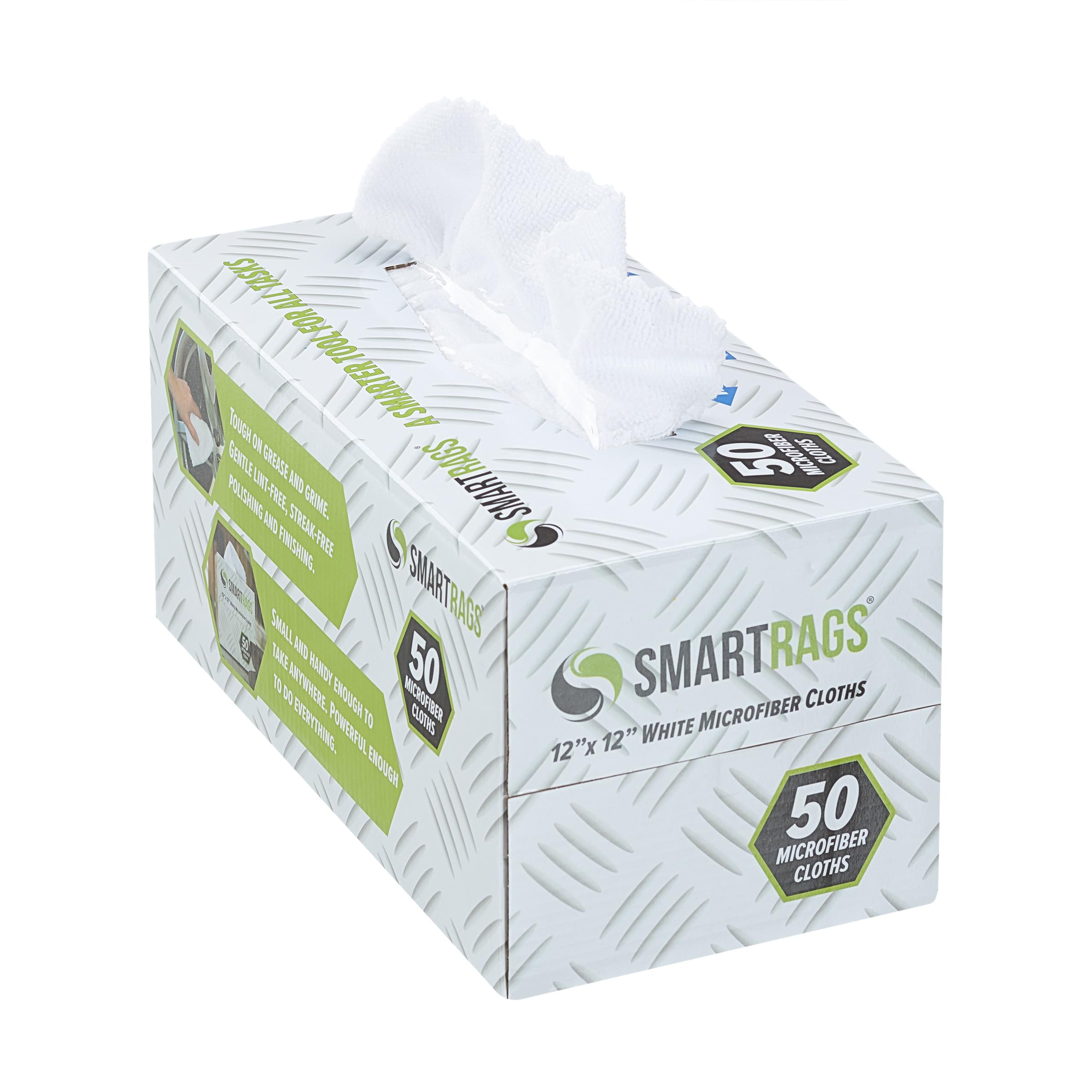 Arkwright Smart Rags box front showing 50-count pack and dispenser convenience