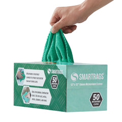 Arkwright Smart Rags being dispensed from box for quick one-handed access