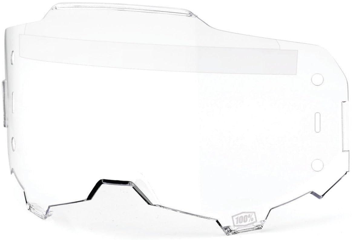 100% ARMEGA front lens close-up showing clear optics and quick replacement benefit
