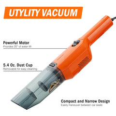 Armor All vacuum motor grill close-up highlighting durable construction and strong suction