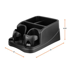Armor All cup holders expanded holding a travel mug for spill prevention benefit