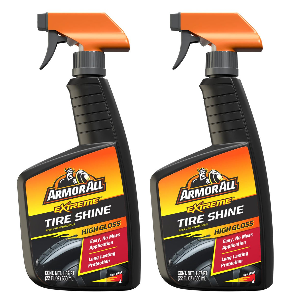 Armor All front packaging showing two bottles and product label benefit shine