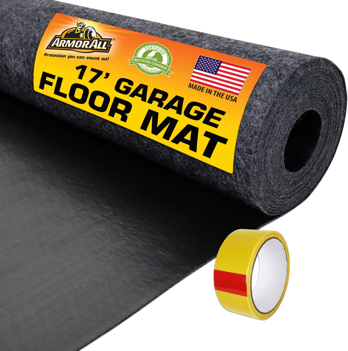 Armor All front packaging showing mat roll and label for quick identification