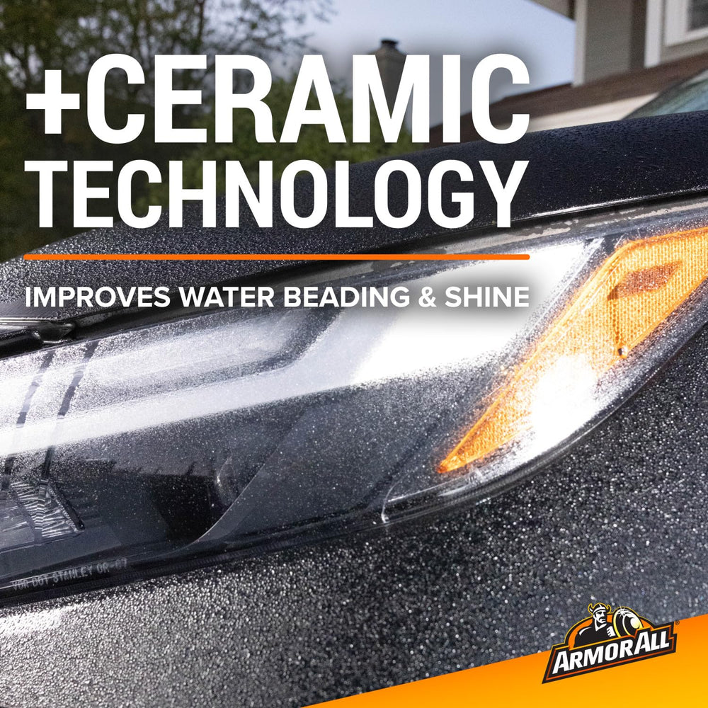 Armor All foam cannon application creating thick foam for cling and deep cleaning