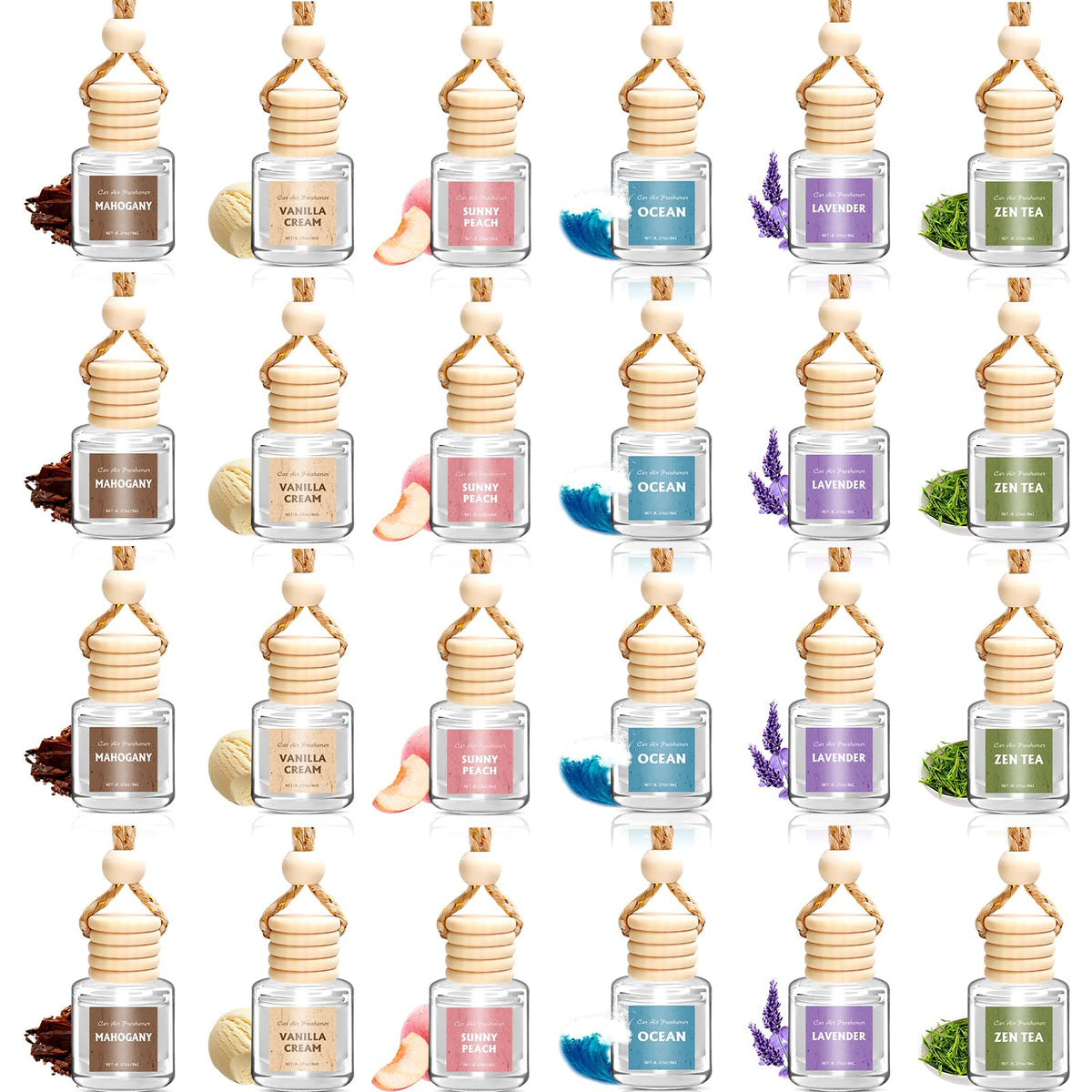 AROIC front packaging showing six scent bottles and elegant gift box for gifting