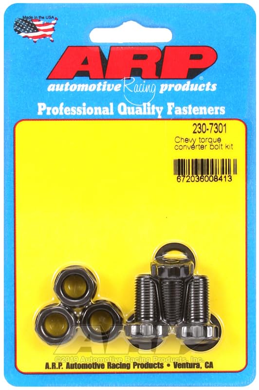ARP torque converter bolts close-up showing durable finish and secure fit benefit