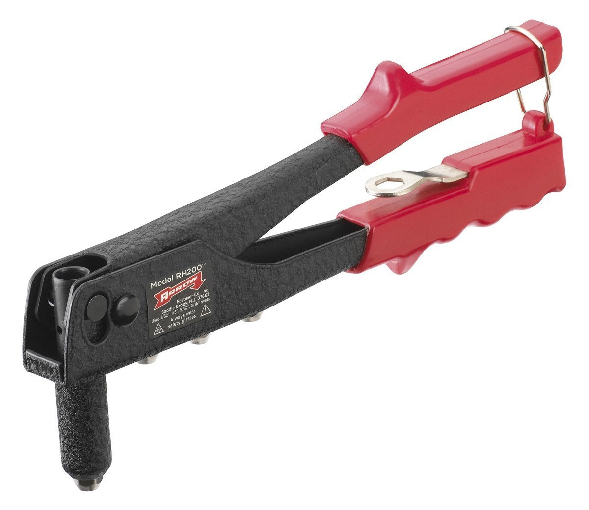 Arrow RH200S front view showing extended nose and ergonomic grip for precise fastening