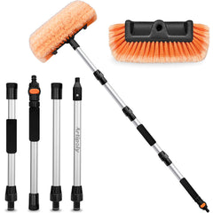 ARTIPOLY front view of packaged brush showing full pole for efficient washing