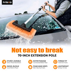 ARTIPOLY threaded handle detail showing durable aluminum connection benefit