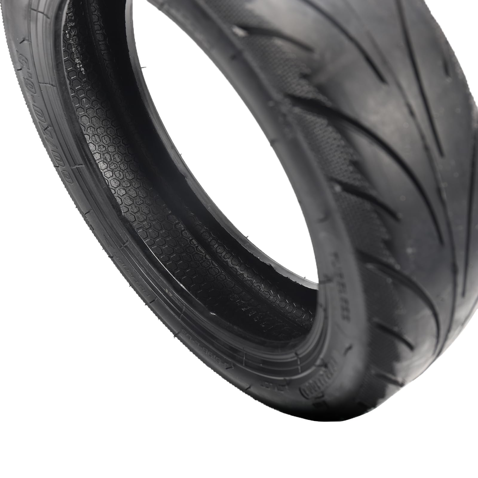Asecupdat sidewall markings visible, helping confirm correct 60/70-6.5 sizing