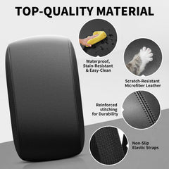 Asgohme elastic strap detail under lid showing secure non-slip attachment