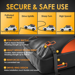 Asinking non-slip mat and anti-scratch door hooks protecting vehicle paint and grip
