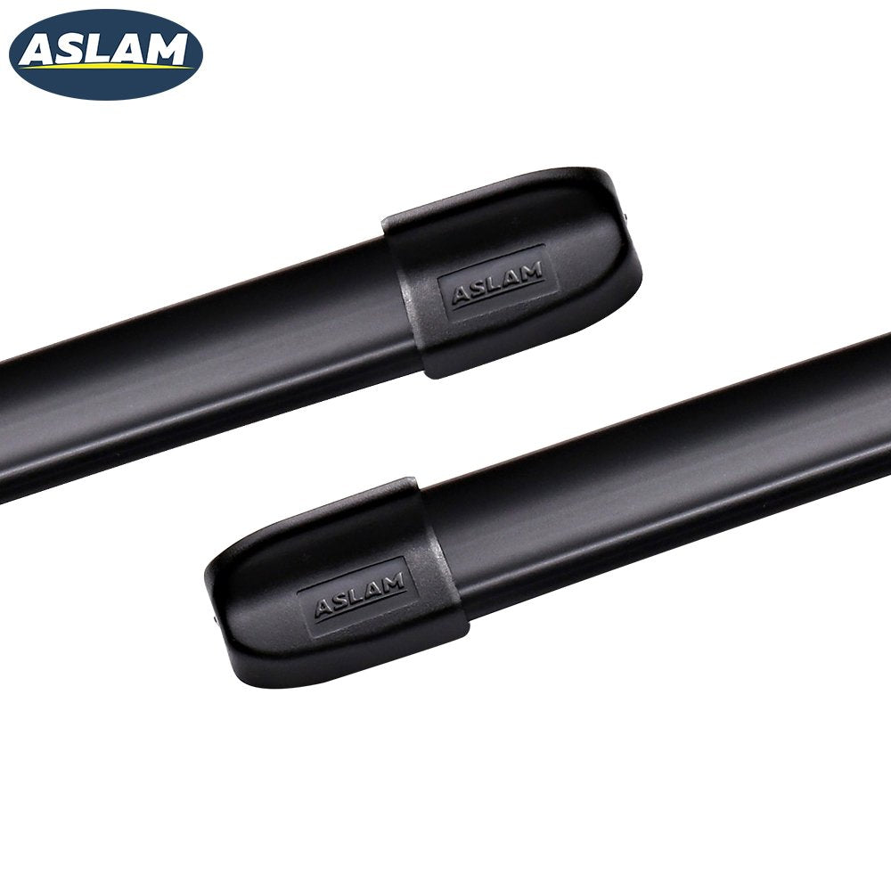 ASLAM blades on a car driving in rain showing improved road visibility
