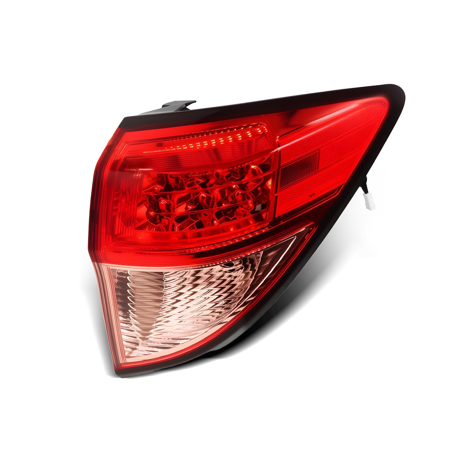 Aspaton right outer tail light front view showing classic red lens and OEM look benefit
