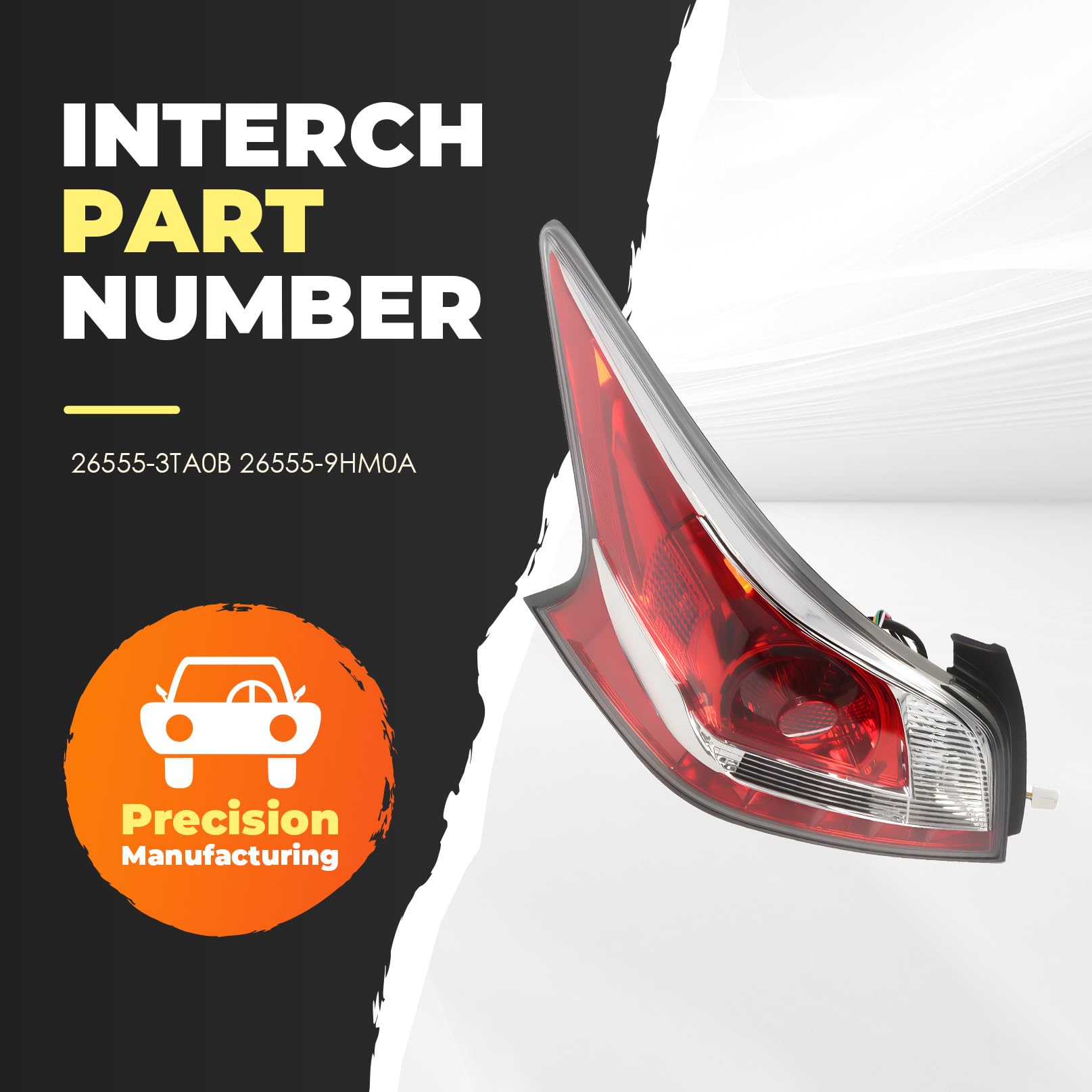 Aspaton packaged tail light with label showing safe shipping and part identification