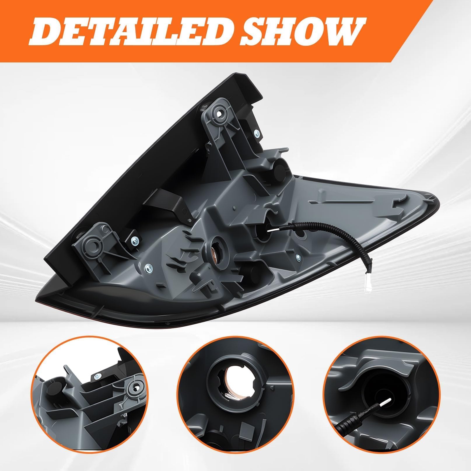 Aspaton tail light profile highlighting fitment contours for accurate alignment
