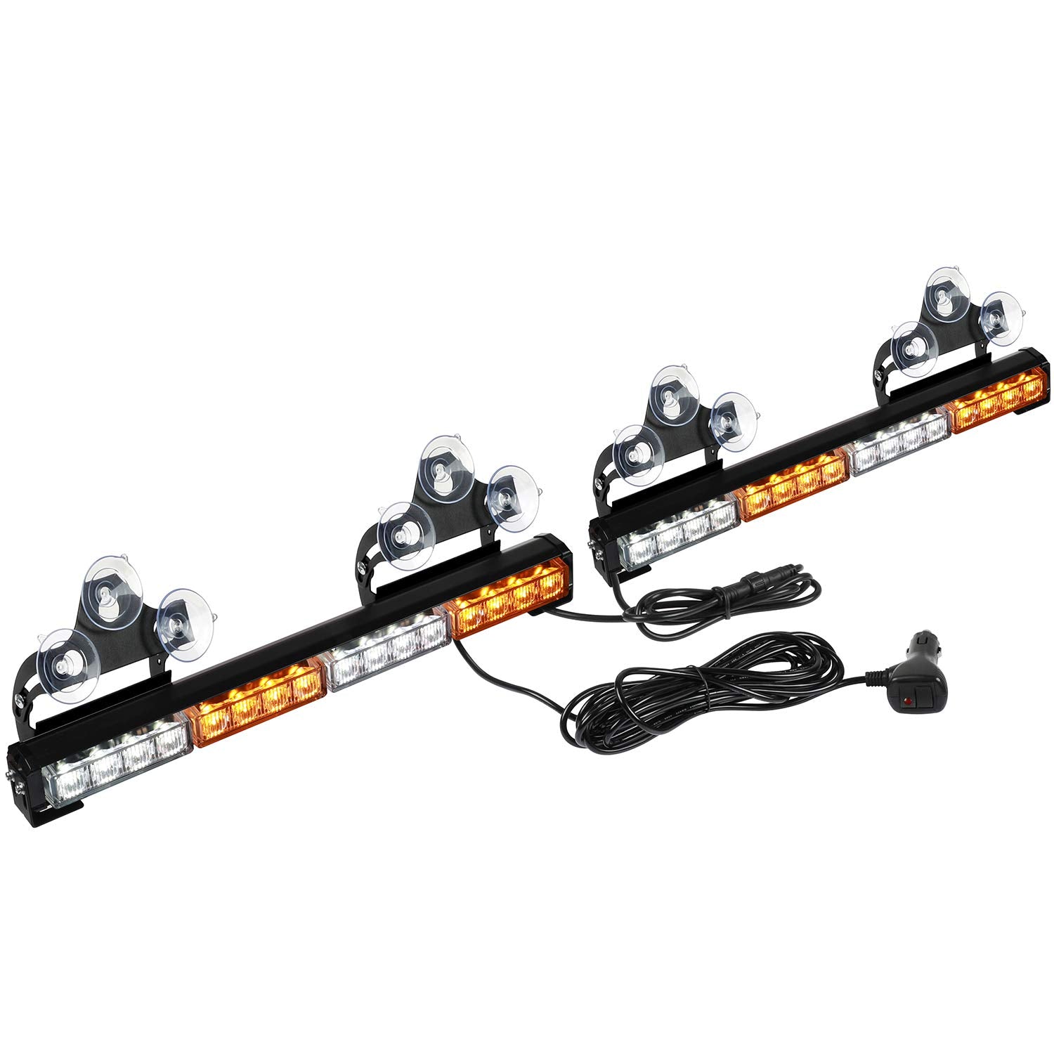 ASPL front view dual light bar showing compact warning visibility