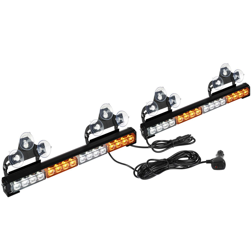 ASPL front view dual light bar showing compact warning visibility