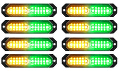 ASPL front view slim strobe pack showing bright LEDs and compact profile benefit visibility