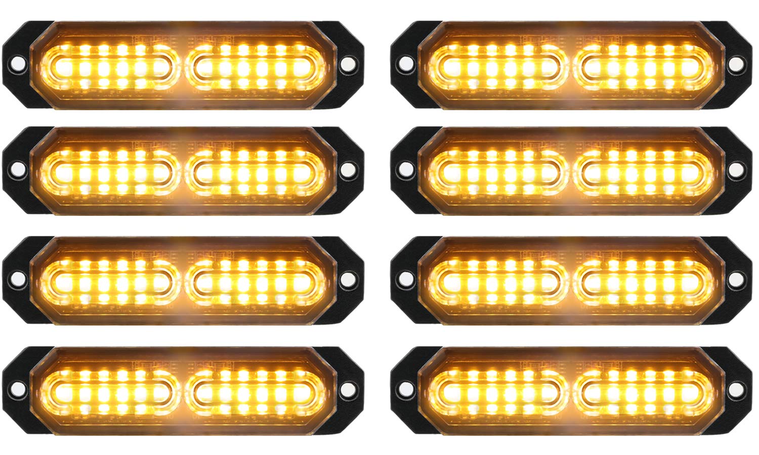 ASPL front view of 8-strobe kit showing brightness and coverage