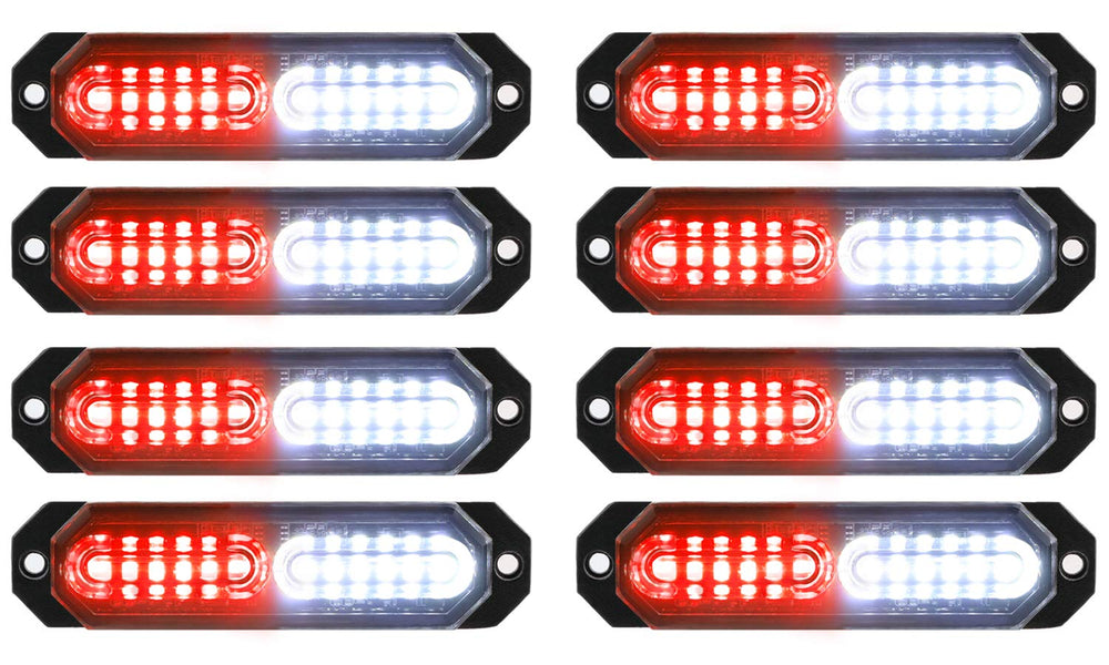 ASPL front view of 8pcs strobe light kit showing compact design and bright output