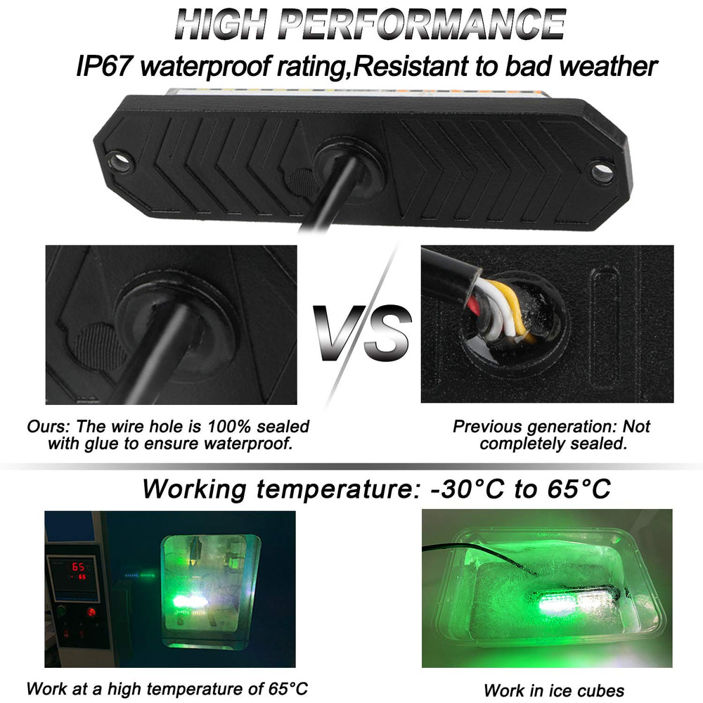 ASPL strobe mounted on vehicle bumper in use, improving roadside visibility