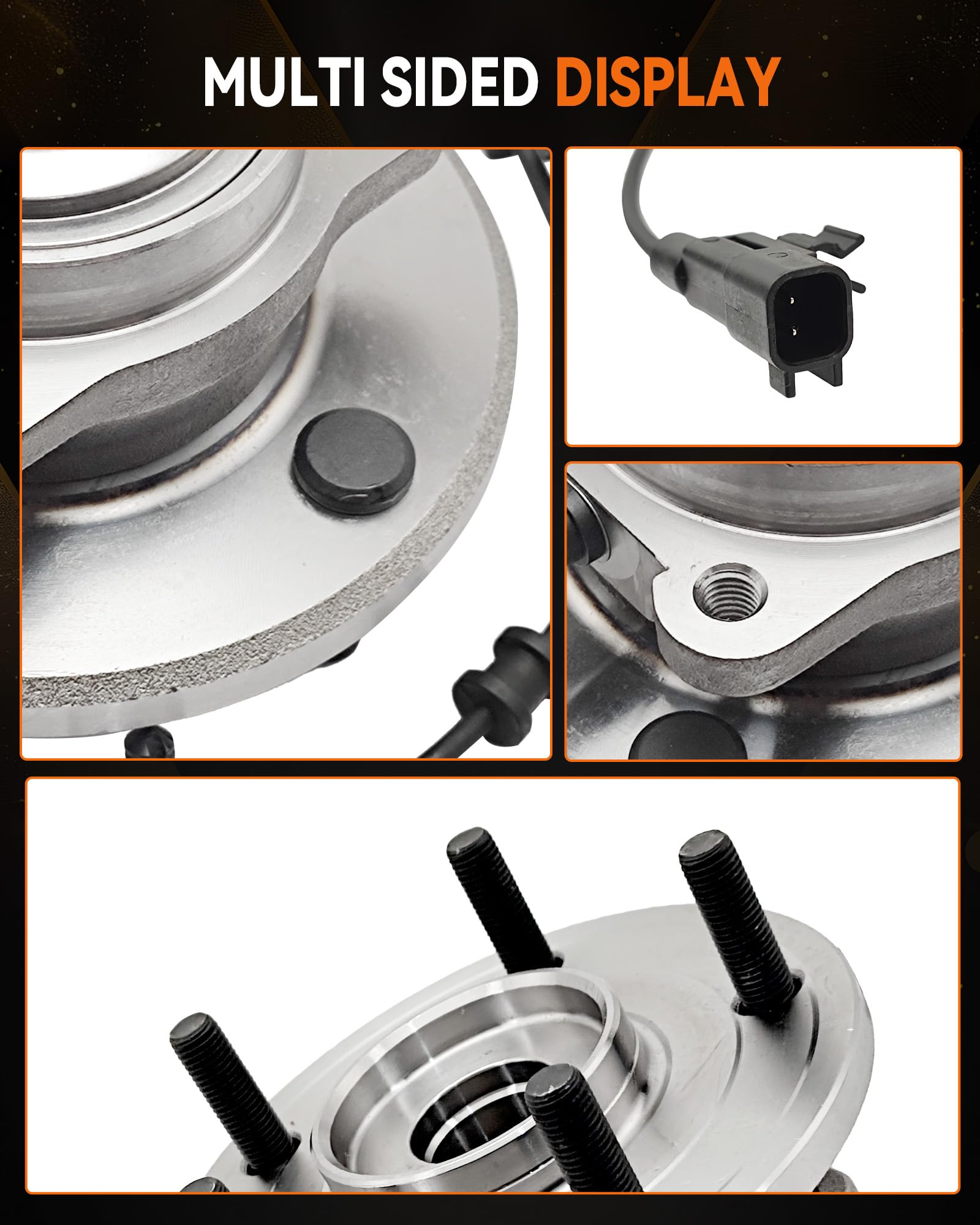 Aspligo 512493 side profile with five studs visible for secure wheel mounting