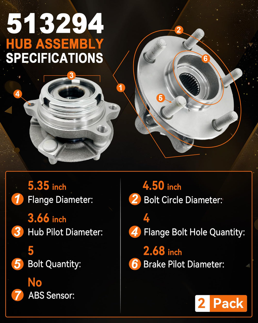 Aspligo front face close-up highlighting hub mounting surface and studs
