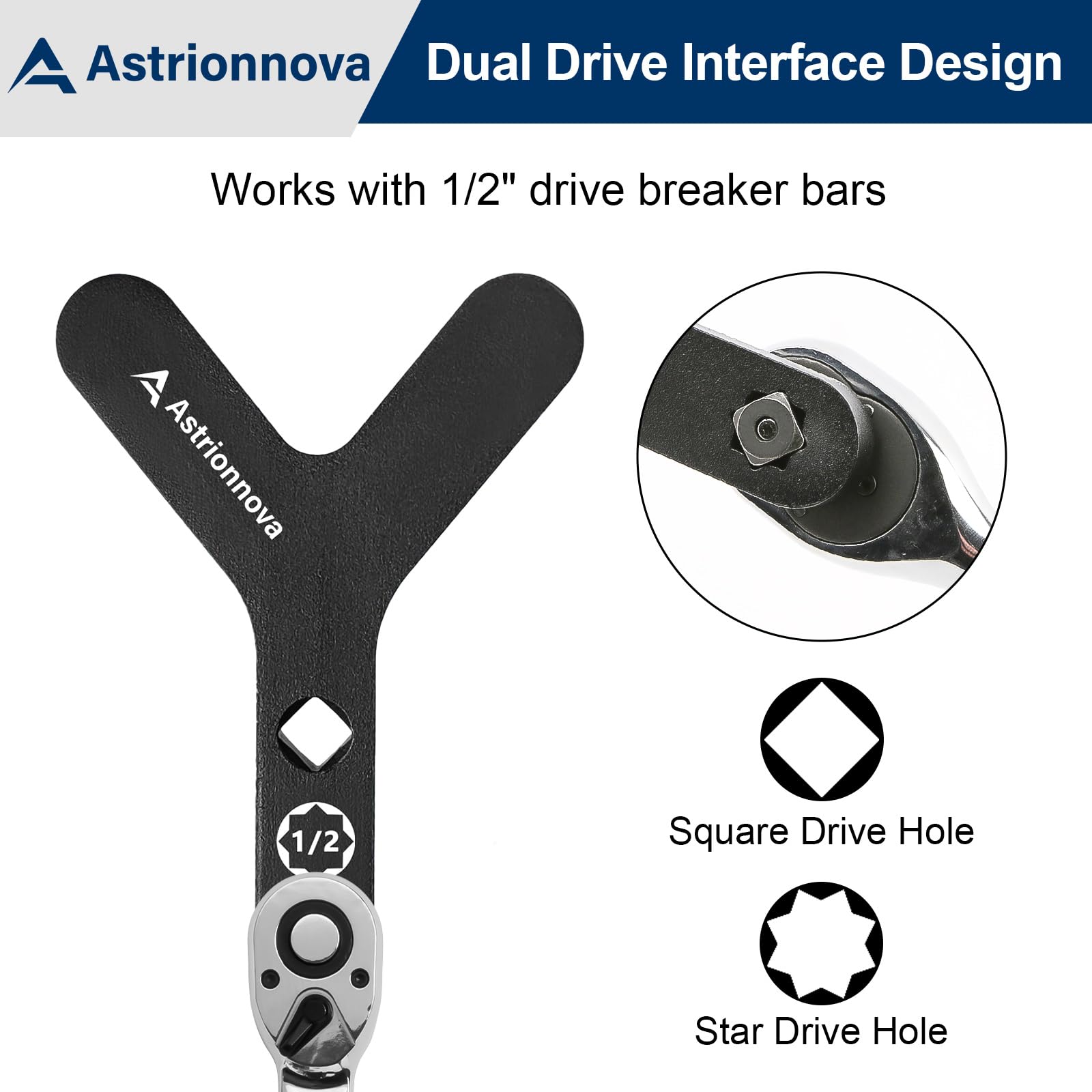 Astrionnova forged steel marking on the tool indicating shop-grade strength and durability
