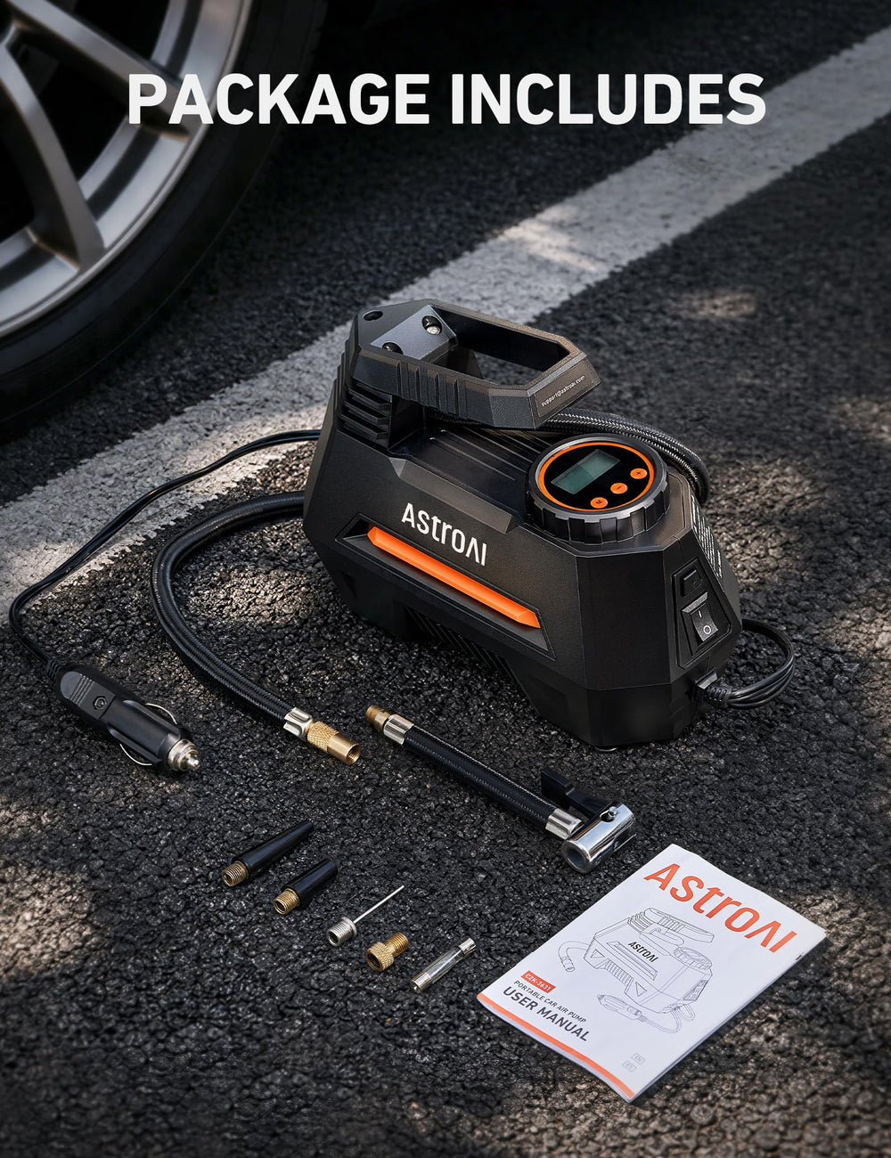 AstroAI AIRUN H label and warranty marking highlighting build quality and 2-year warranty