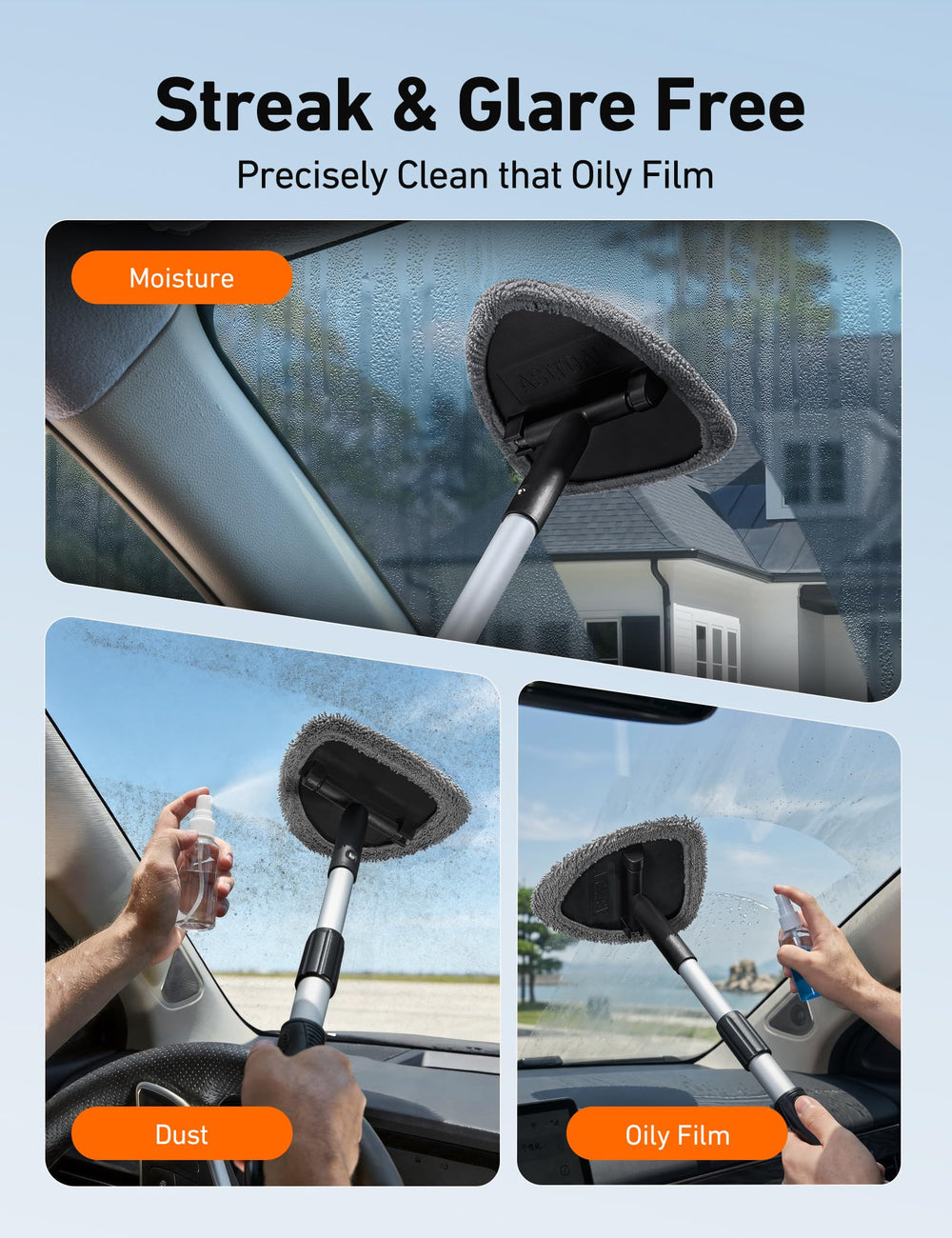 AstroAI disassembled handle in storage bag for tidy trunk or glovebox