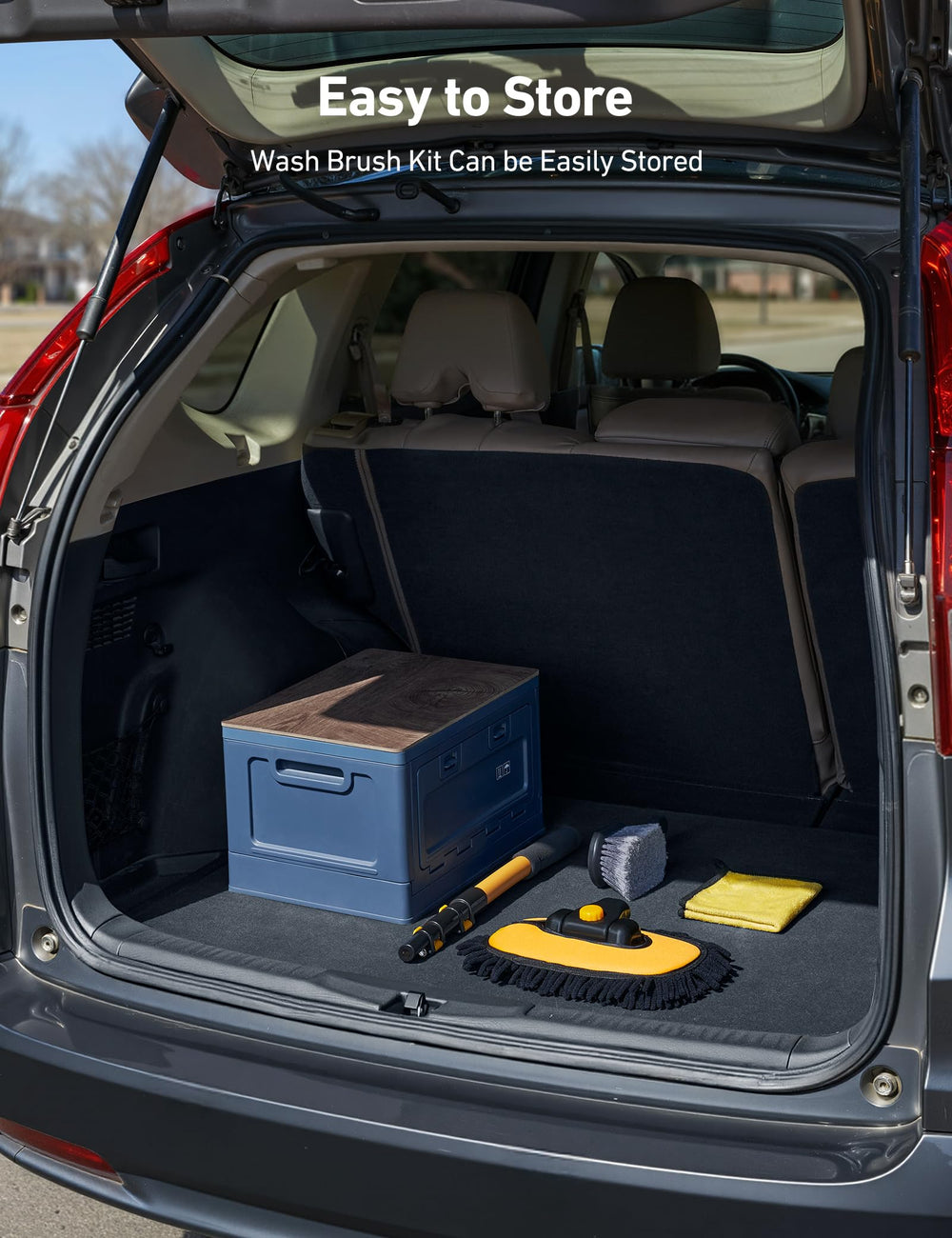 AstroAI foam-wrapped brush edge protects paint during scrubbing