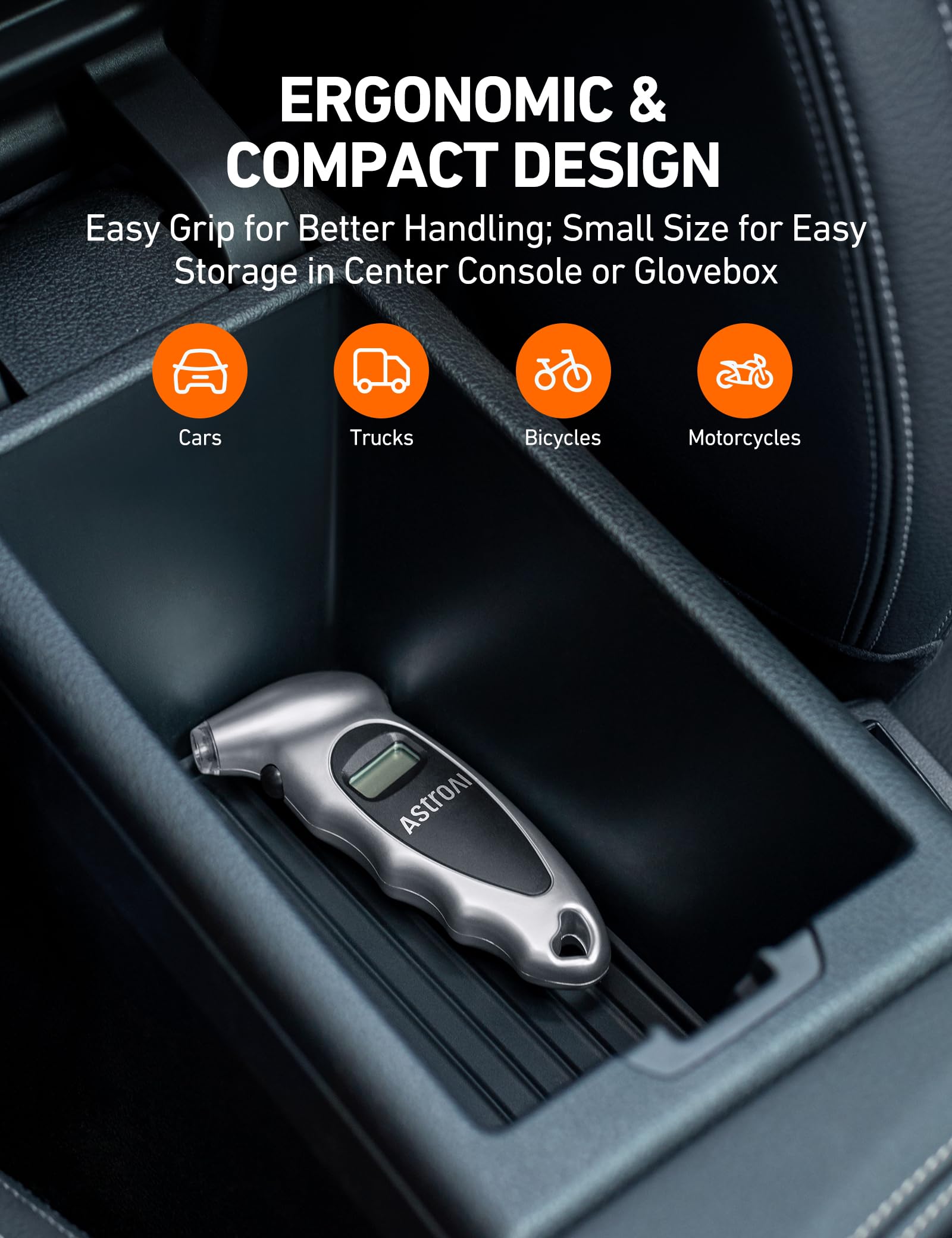 AstroAI size comparison in hand showing portable convenience