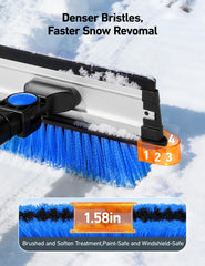 AstroAI ice scraper edge chipping thin ice safely off windshield