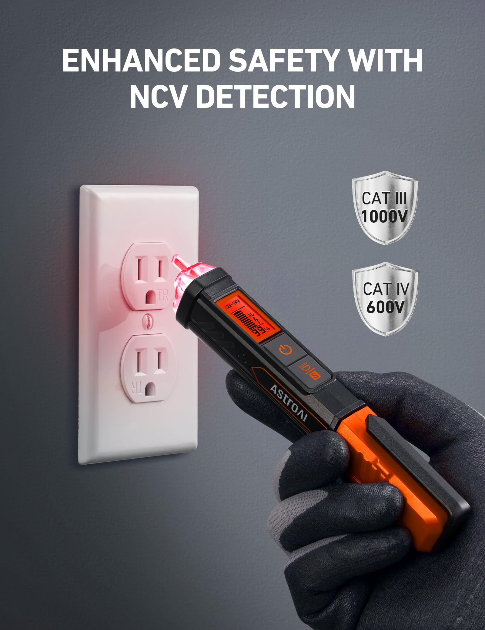AstroAI screwdriver tail exposed, provides on-the-spot fastening benefit