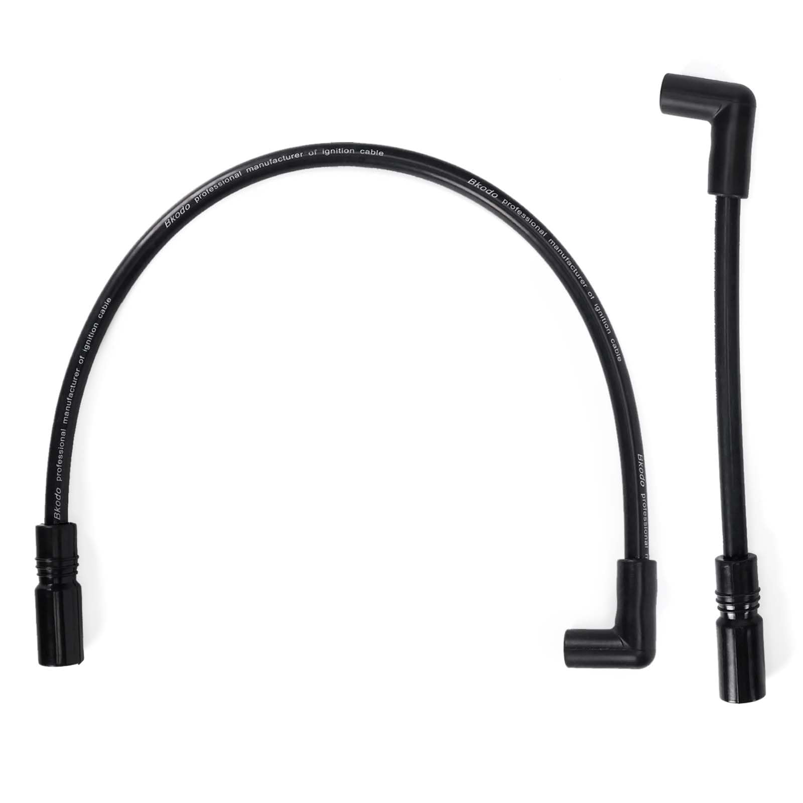 Atesilor spark plug wire set front view showing two black wires and packaging for easy fit verification