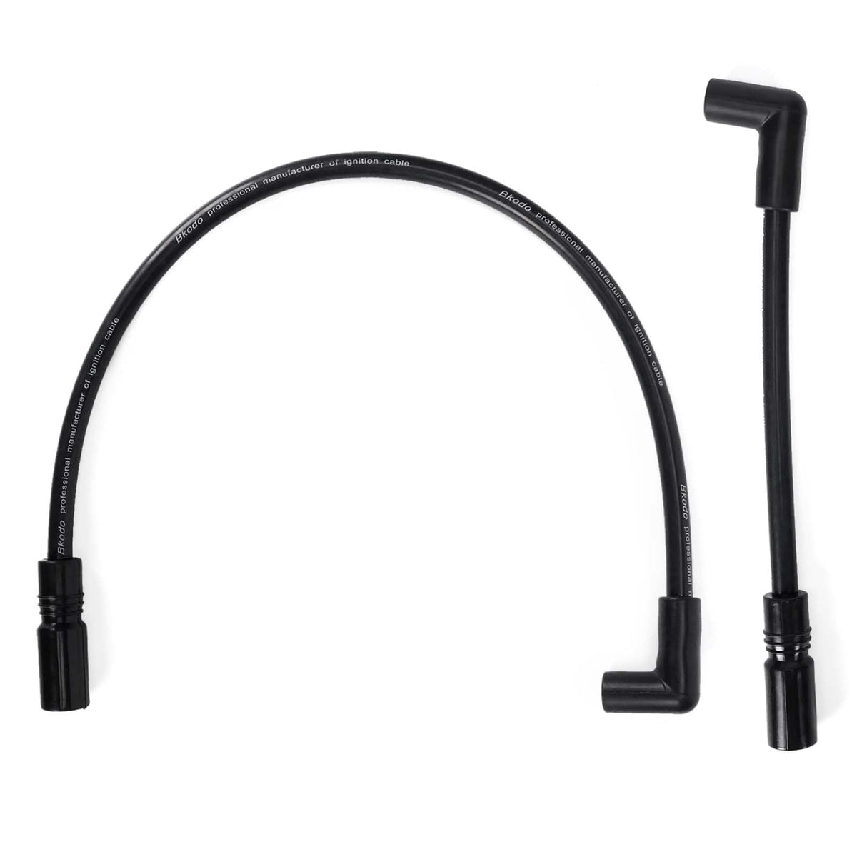 Atesilor spark plug wire set front view showing two black wires and packaging for easy fit verification
