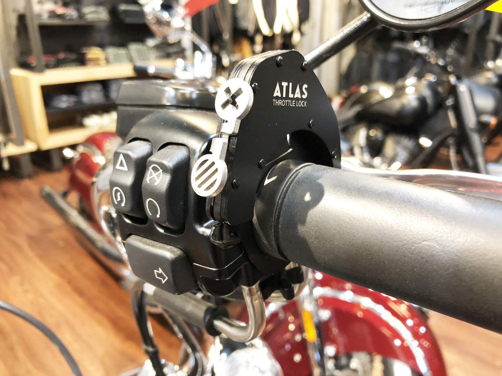 ATLAS Throttle Lock components laid out for quick installation