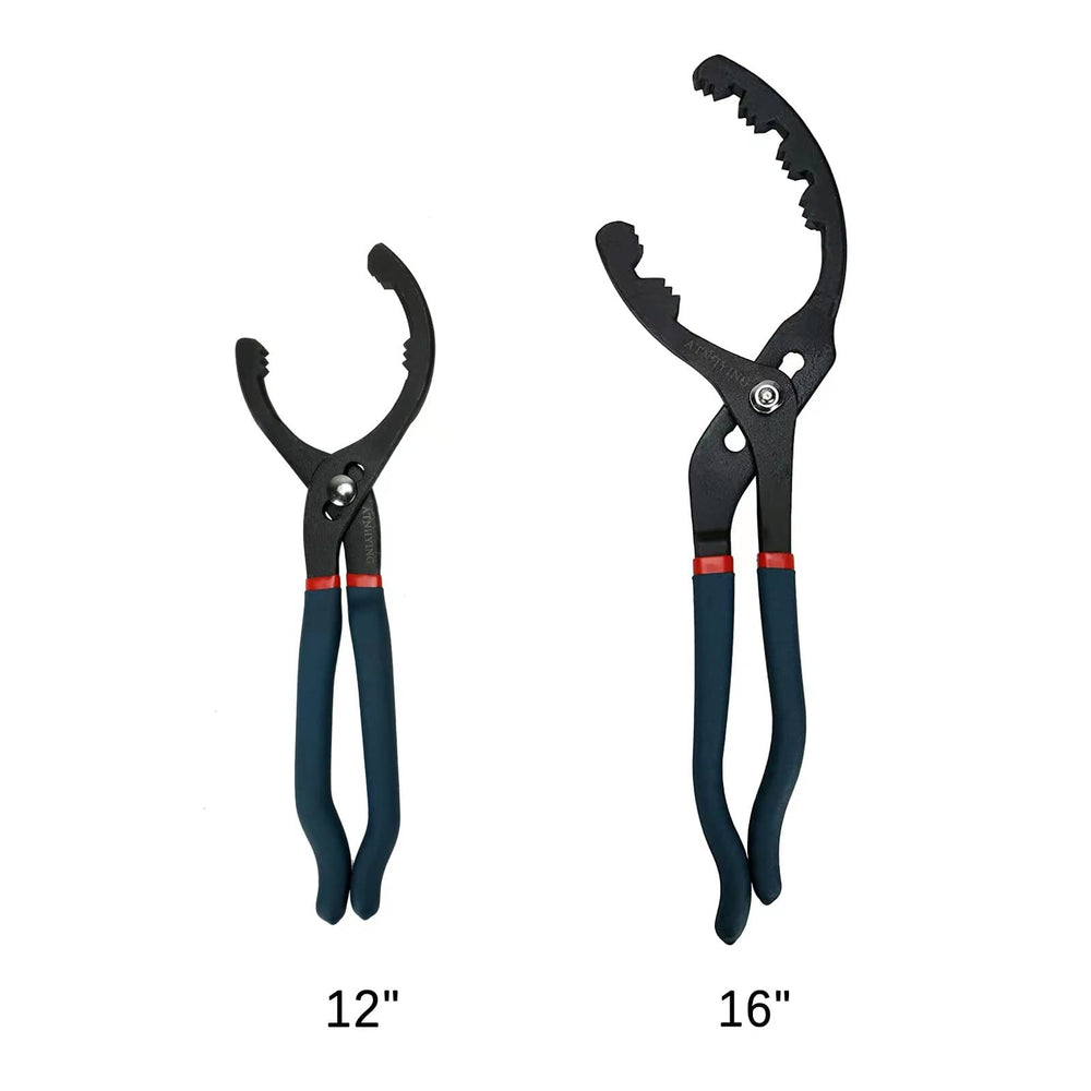 ATNHYING close-up of 12-inch wrench jaw teeth showing machined grip for secure non-slip removal