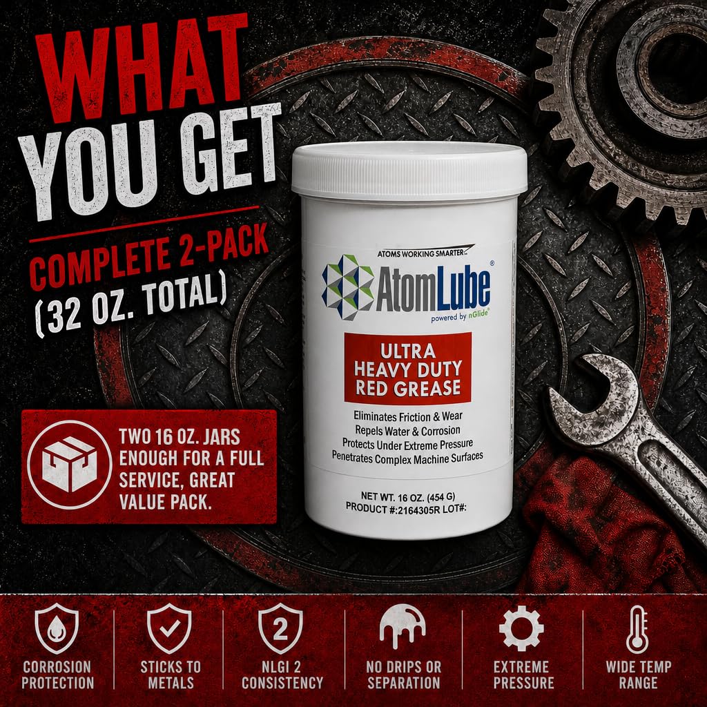 AtomLube label detail highlighting NLGI GC-LB certification and specs